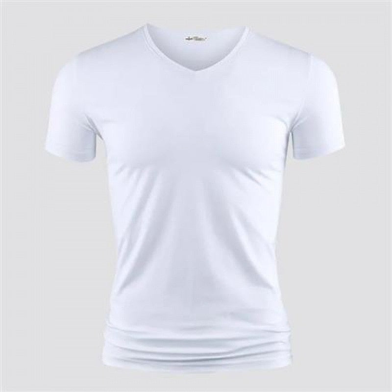 Mens T Shirt - V Collar