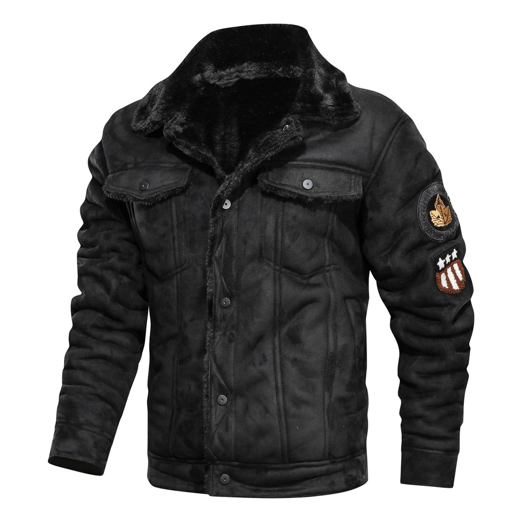 Faux Fur Leather Jacket